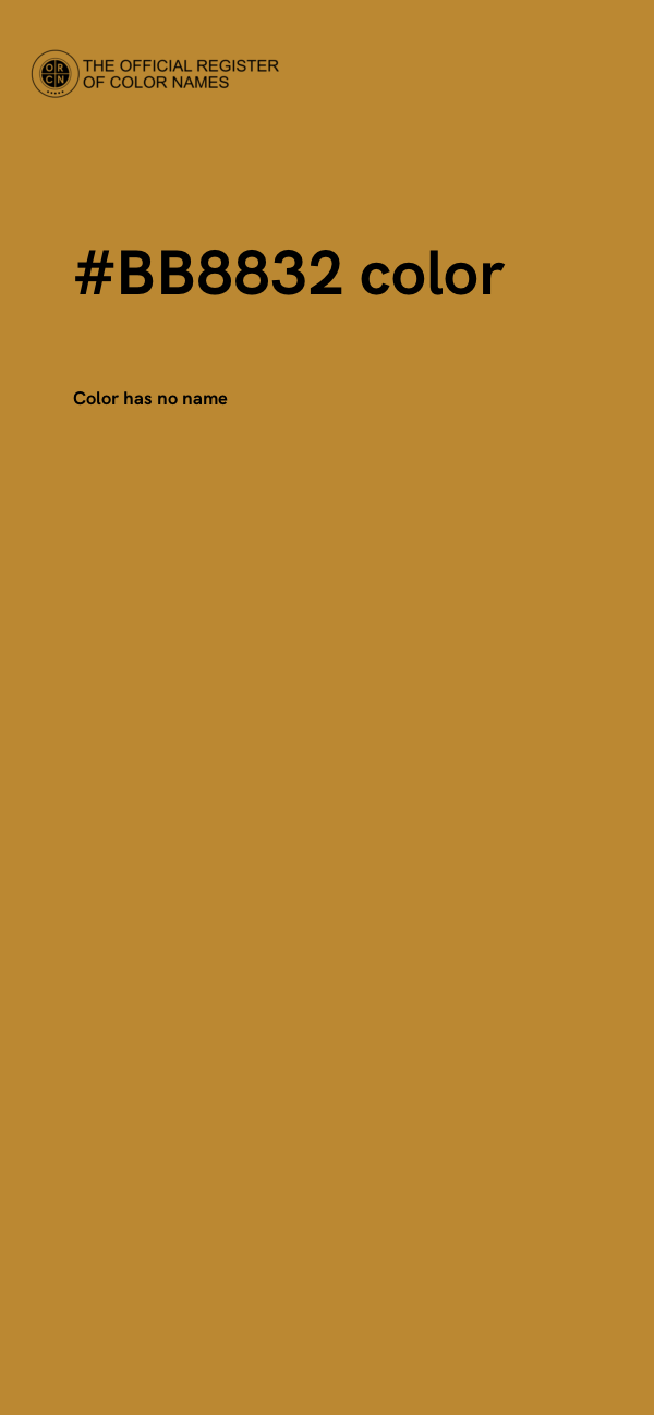#BB8832 color image