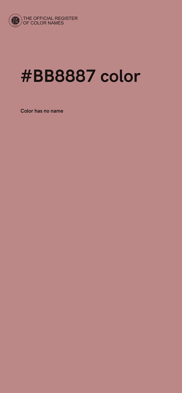 #BB8887 color image