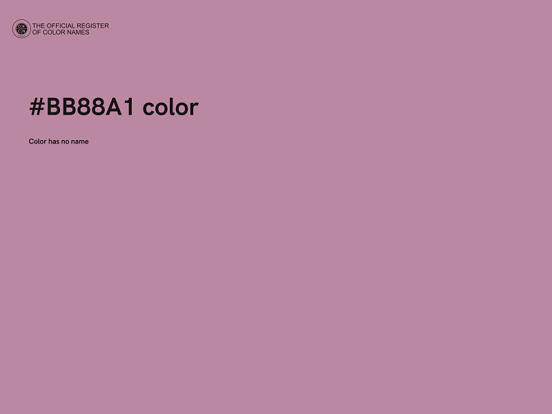 #BB88A1 color image