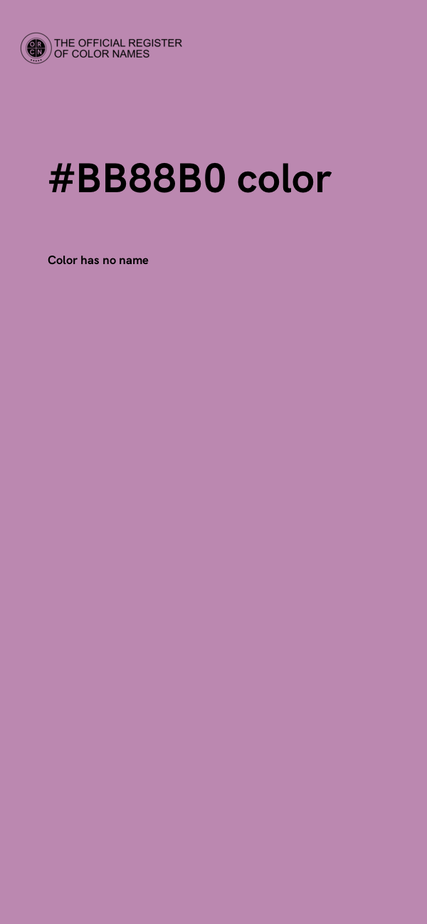 #BB88B0 color image
