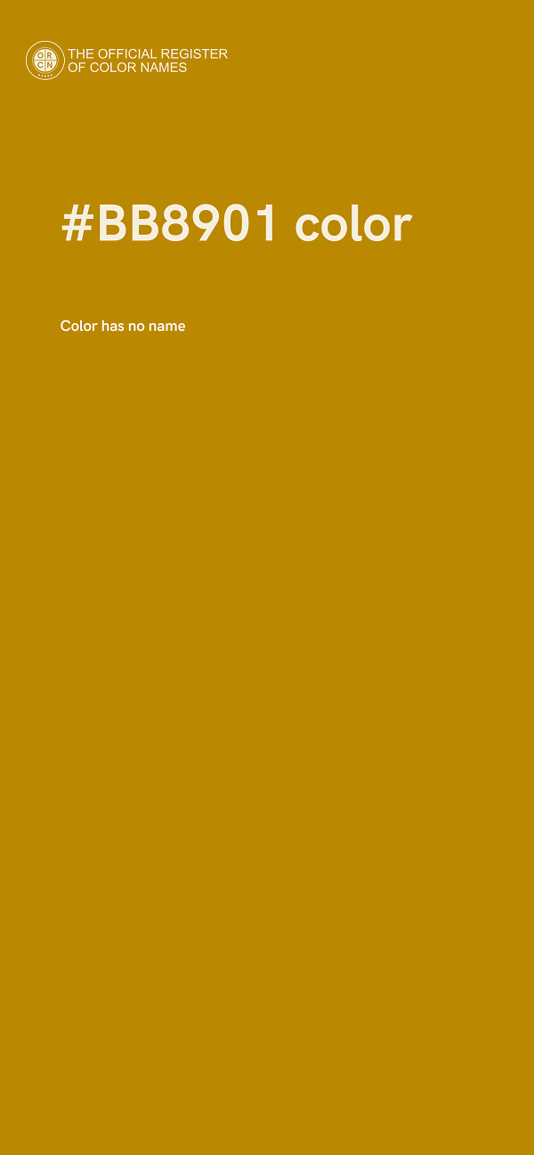 #BB8901 color image