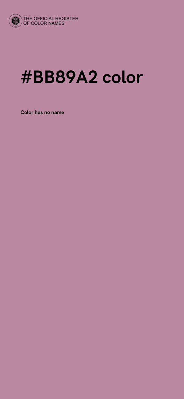 #BB89A2 color image