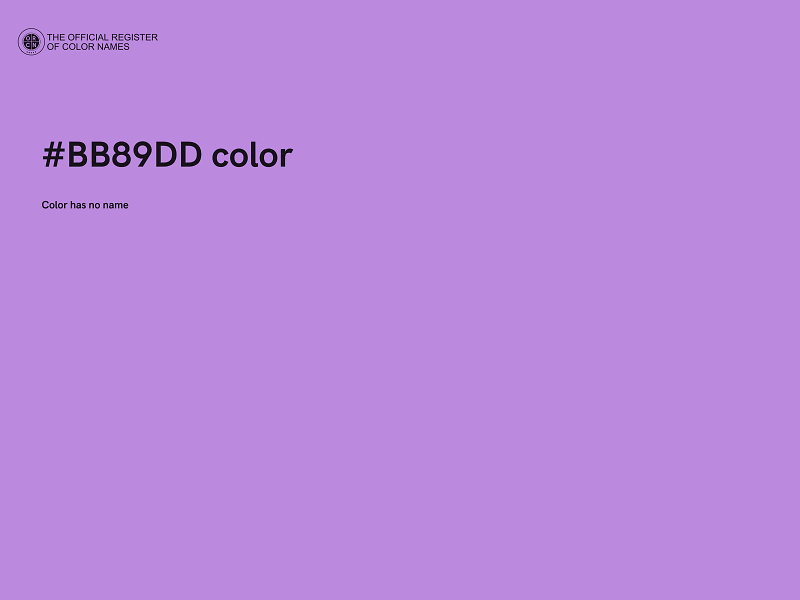 #BB89DD color image