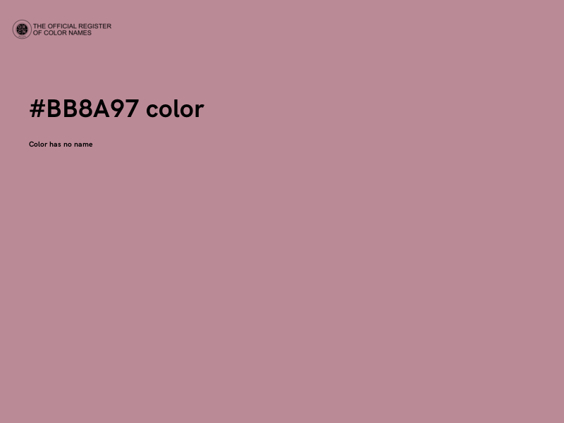 #BB8A97 color image