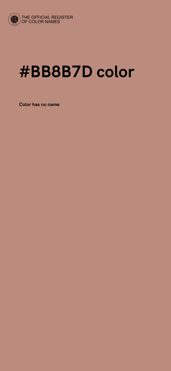 #BB8B7D color image
