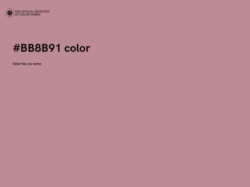 #BB8B91 color image