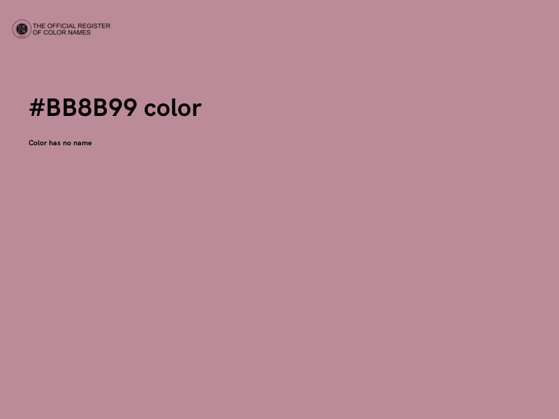 #BB8B99 color image