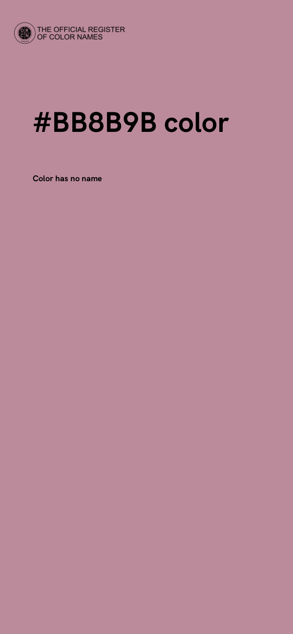 #BB8B9B color image