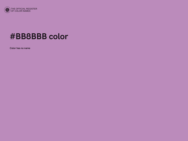 #BB8BBB color image