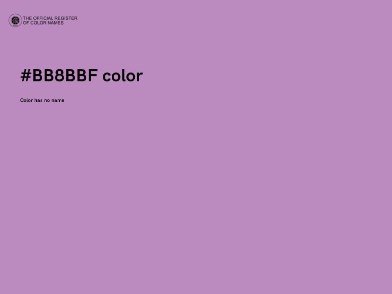 #BB8BBF color image