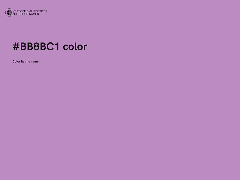 #BB8BC1 color image