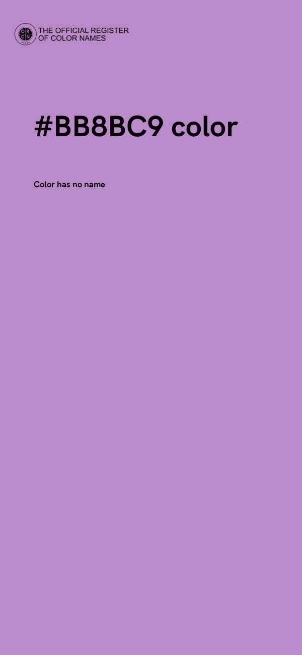 #BB8BC9 color image