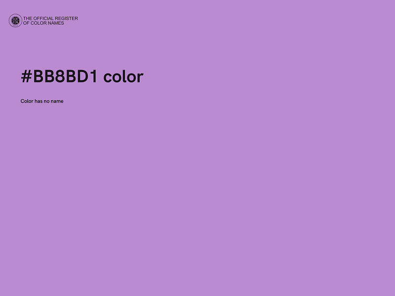 #BB8BD1 color image