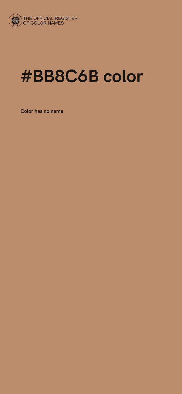 #BB8C6B color image