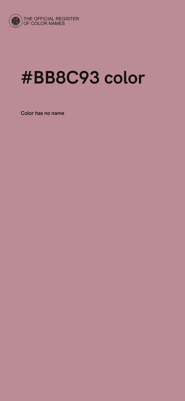 #BB8C93 color image