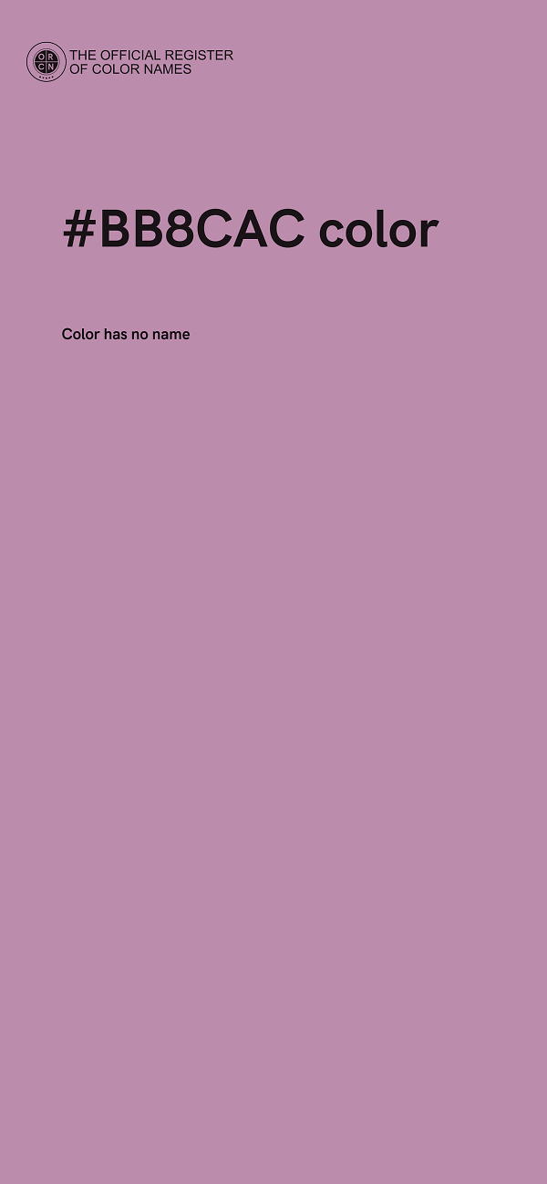 #BB8CAC color image