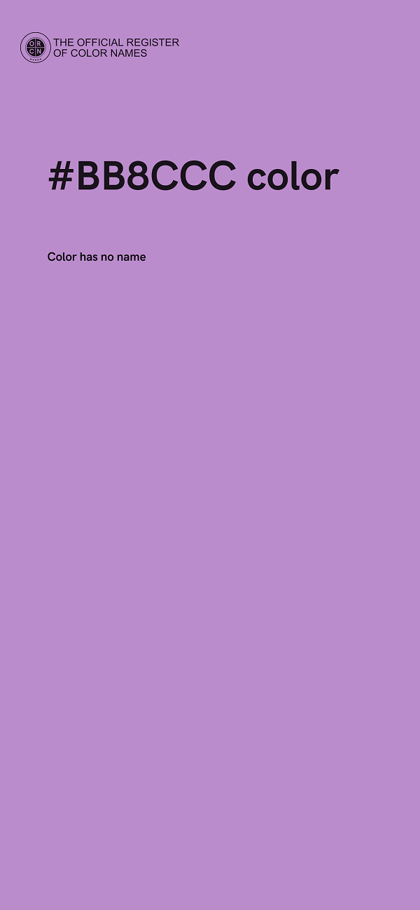 #BB8CCC color image