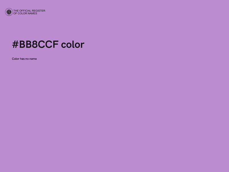 #BB8CCF color image