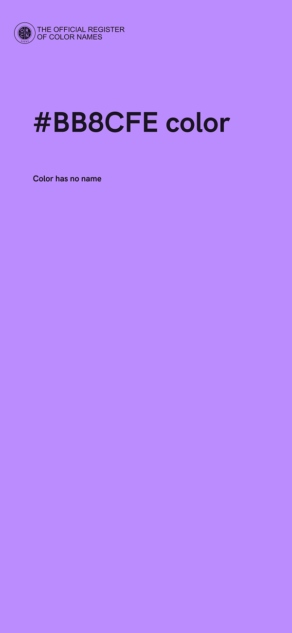#BB8CFE color image