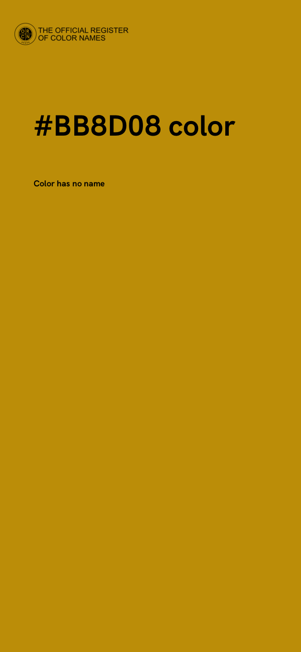 #BB8D08 color image