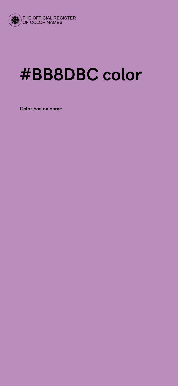 #BB8DBC color image