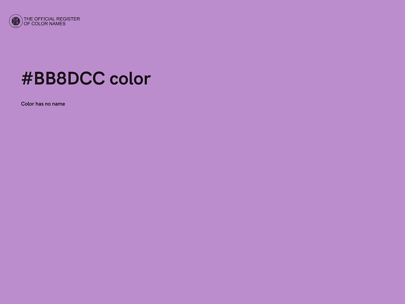 #BB8DCC color image