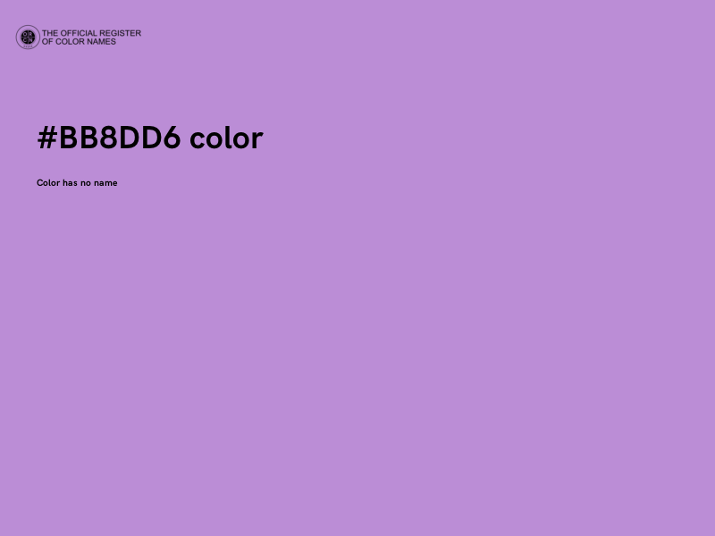#BB8DD6 color image