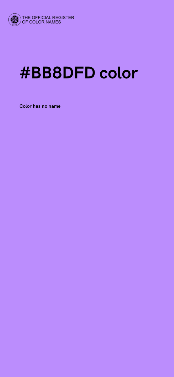 #BB8DFD color image