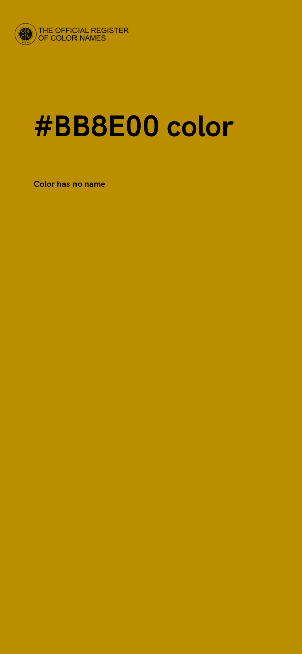 #BB8E00 color image