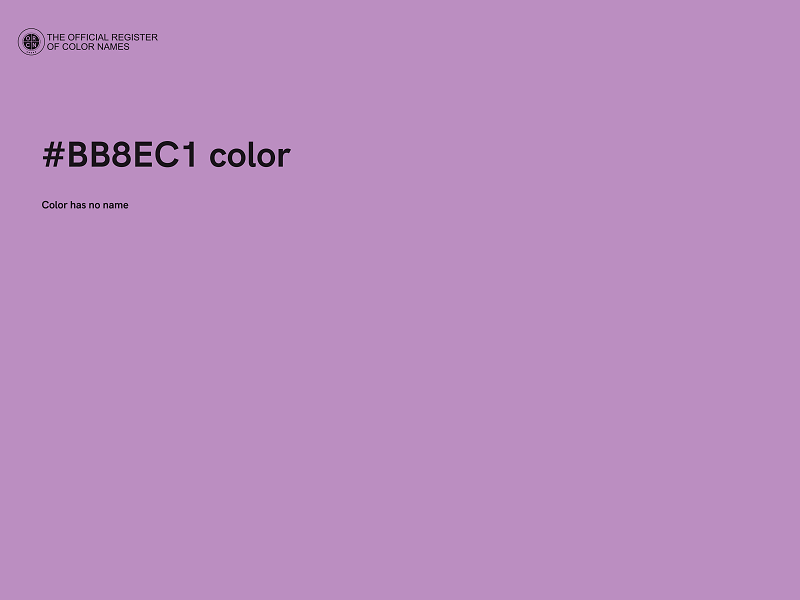 #BB8EC1 color image