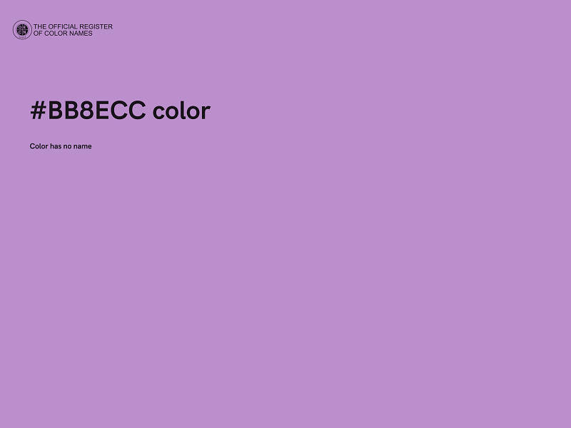 #BB8ECC color image