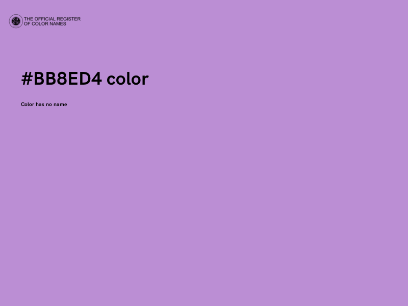 #BB8ED4 color image