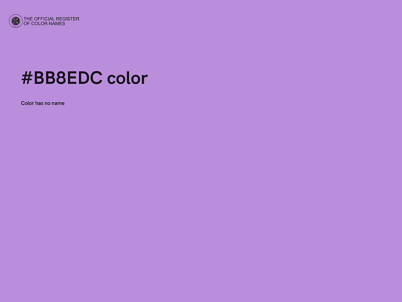 #BB8EDC color image