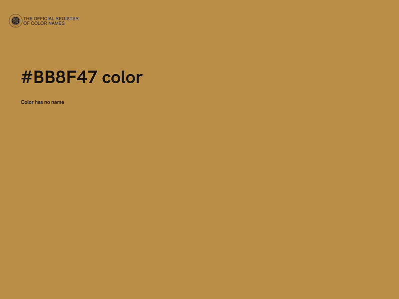 #BB8F47 color image