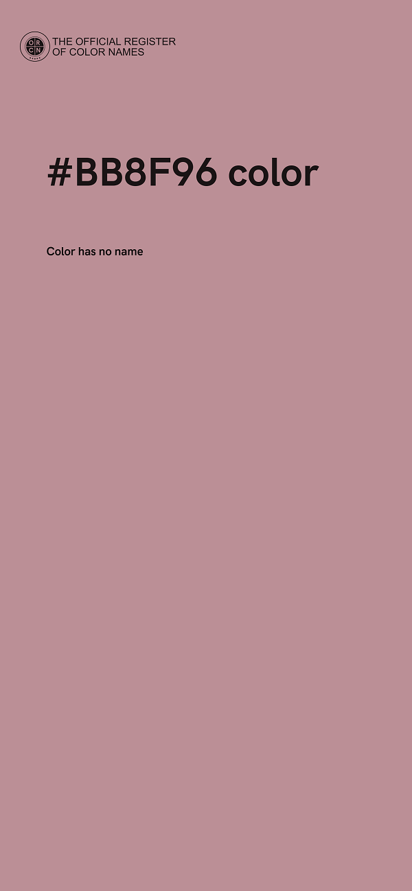 #BB8F96 color image
