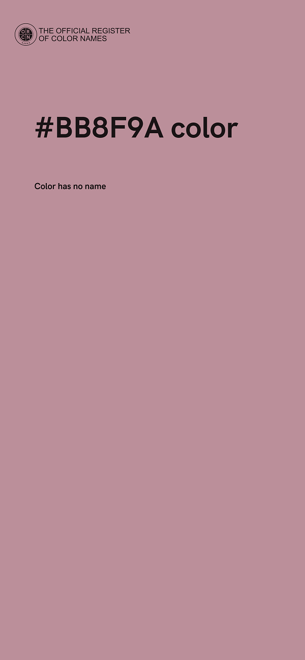 #BB8F9A color image