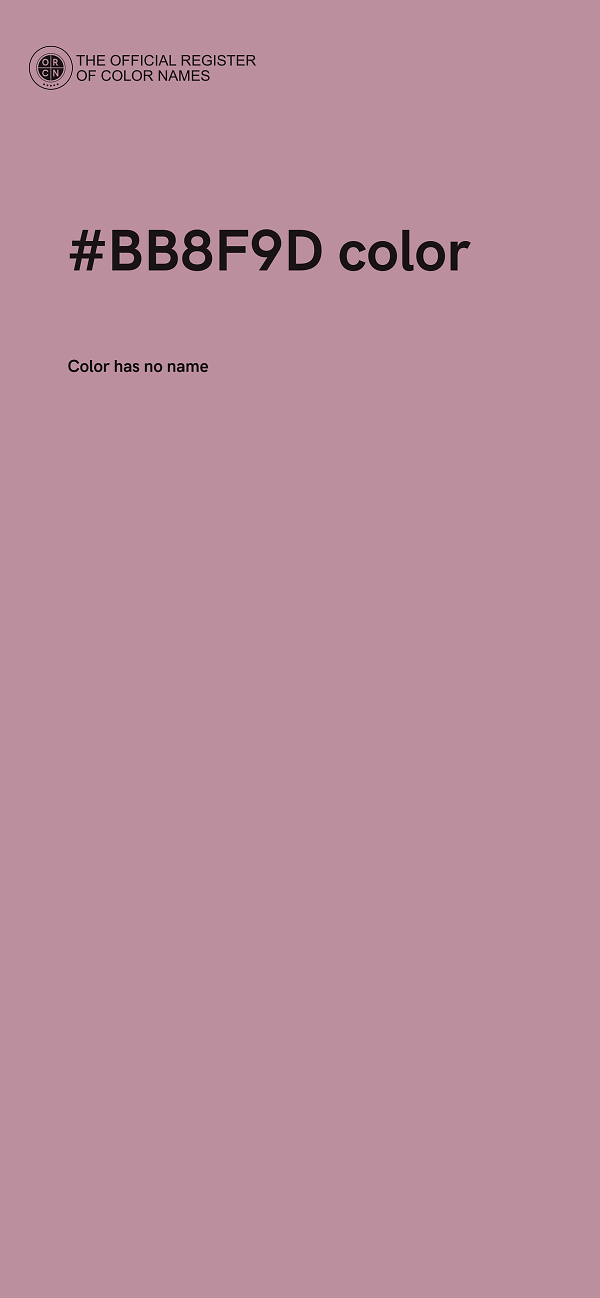 #BB8F9D color image
