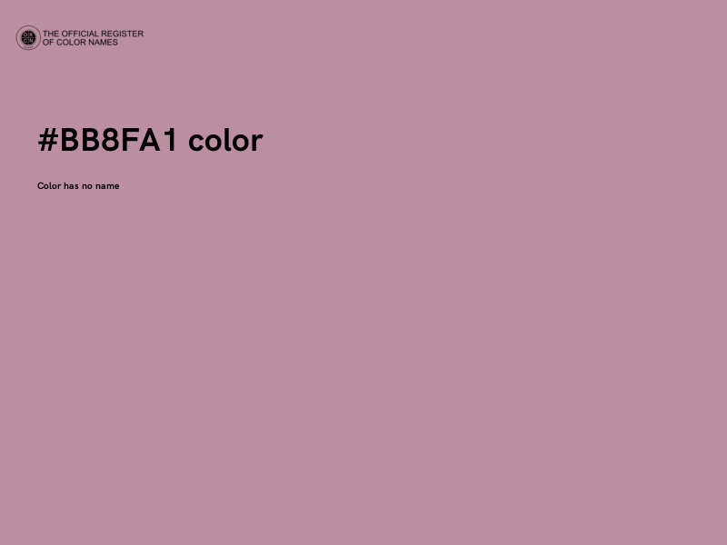#BB8FA1 color image
