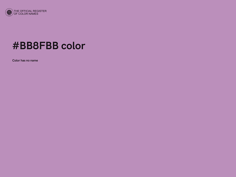 #BB8FBB color image