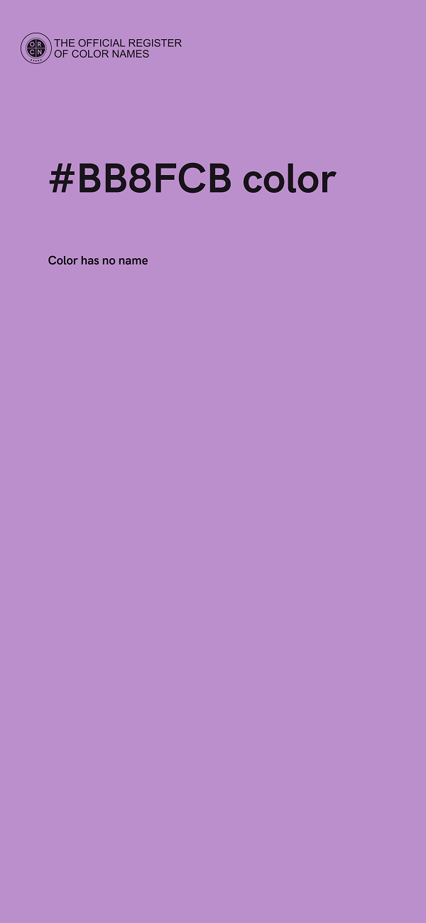 #BB8FCB color image