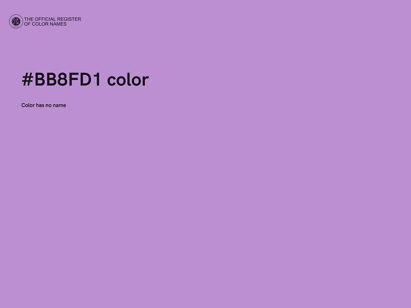 #BB8FD1 color image