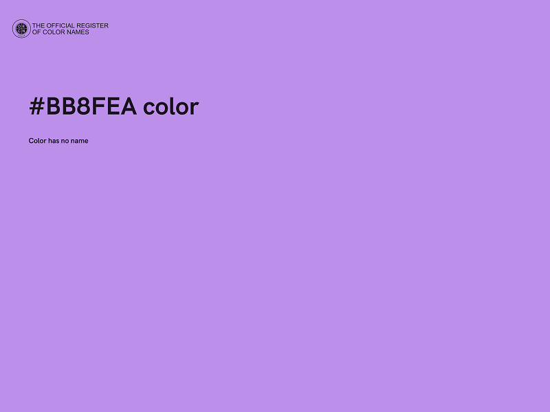 #BB8FEA color image