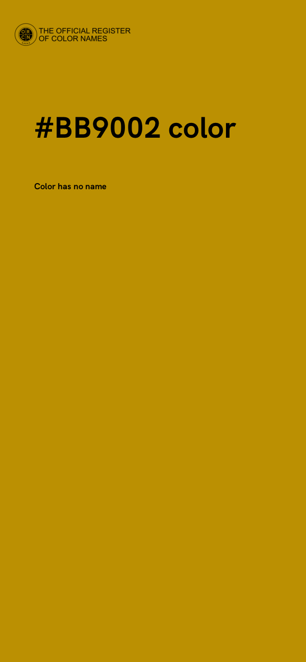 #BB9002 color image