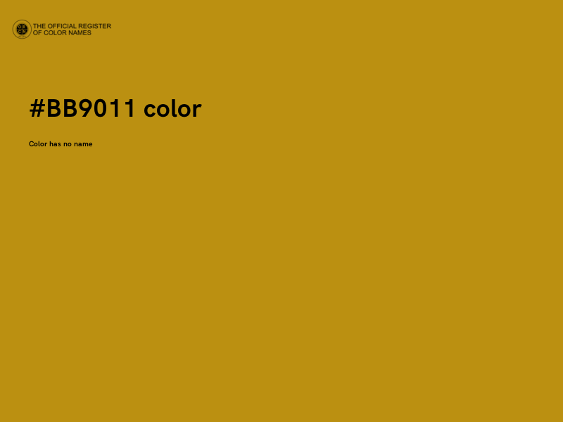 #BB9011 color image