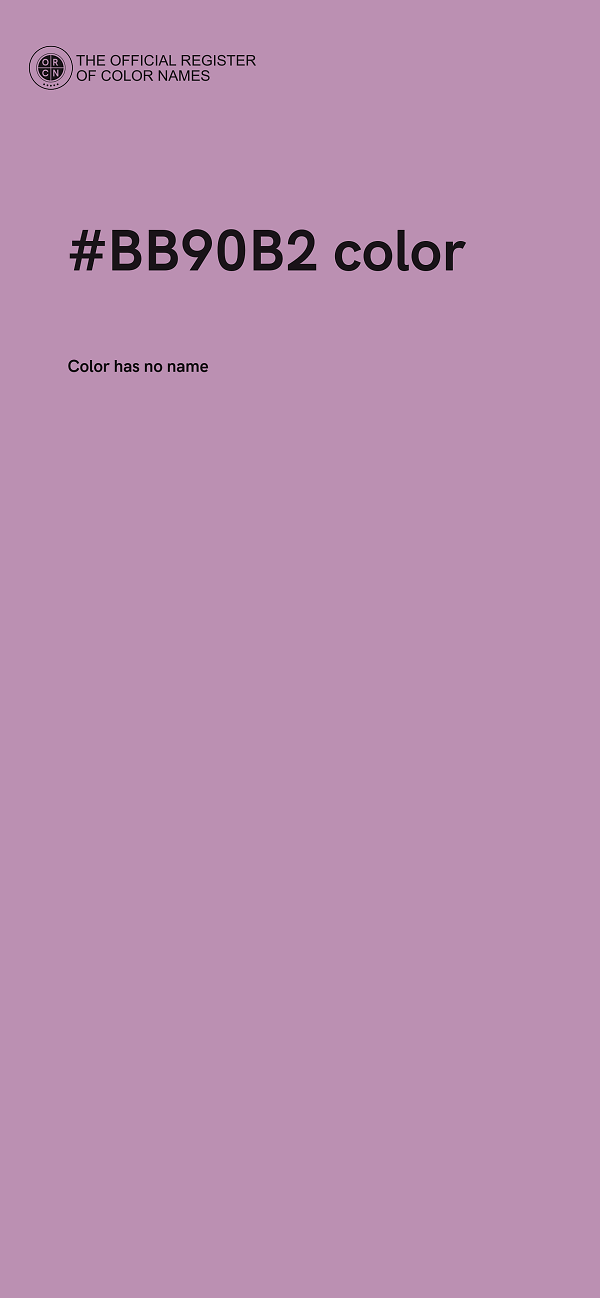 #BB90B2 color image