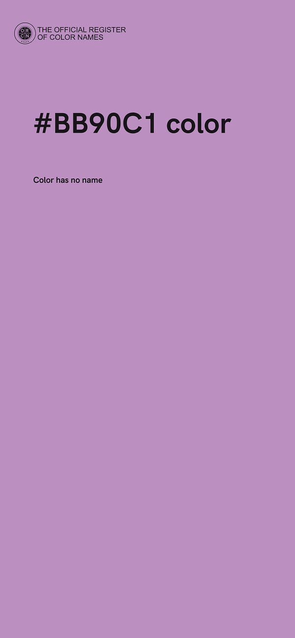 #BB90C1 color image