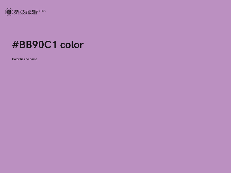#BB90C1 color image