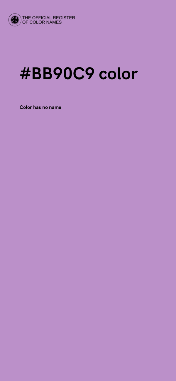 #BB90C9 color image