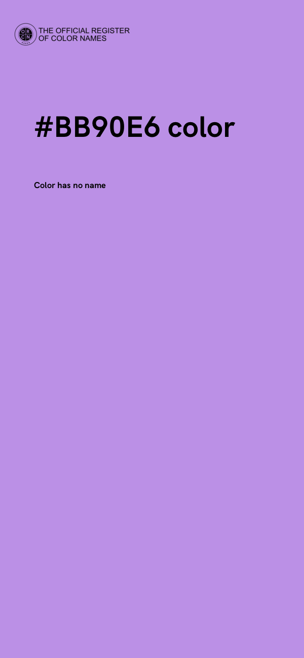 #BB90E6 color image