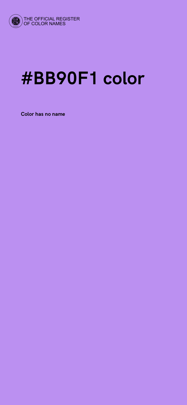 #BB90F1 color image